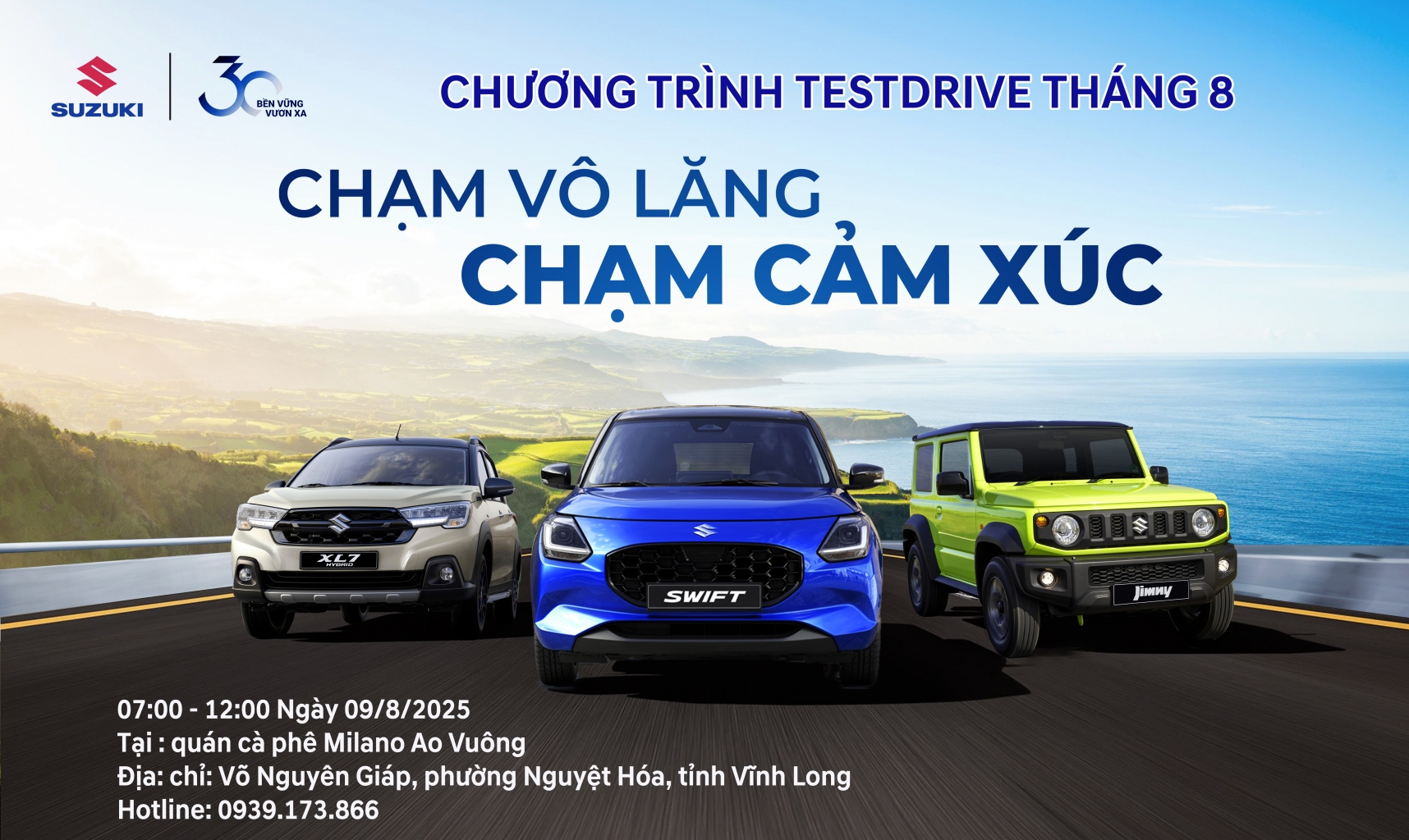 Sự kiện trãi nghiệm lái thử xe Suzuki tại Vĩnh Long