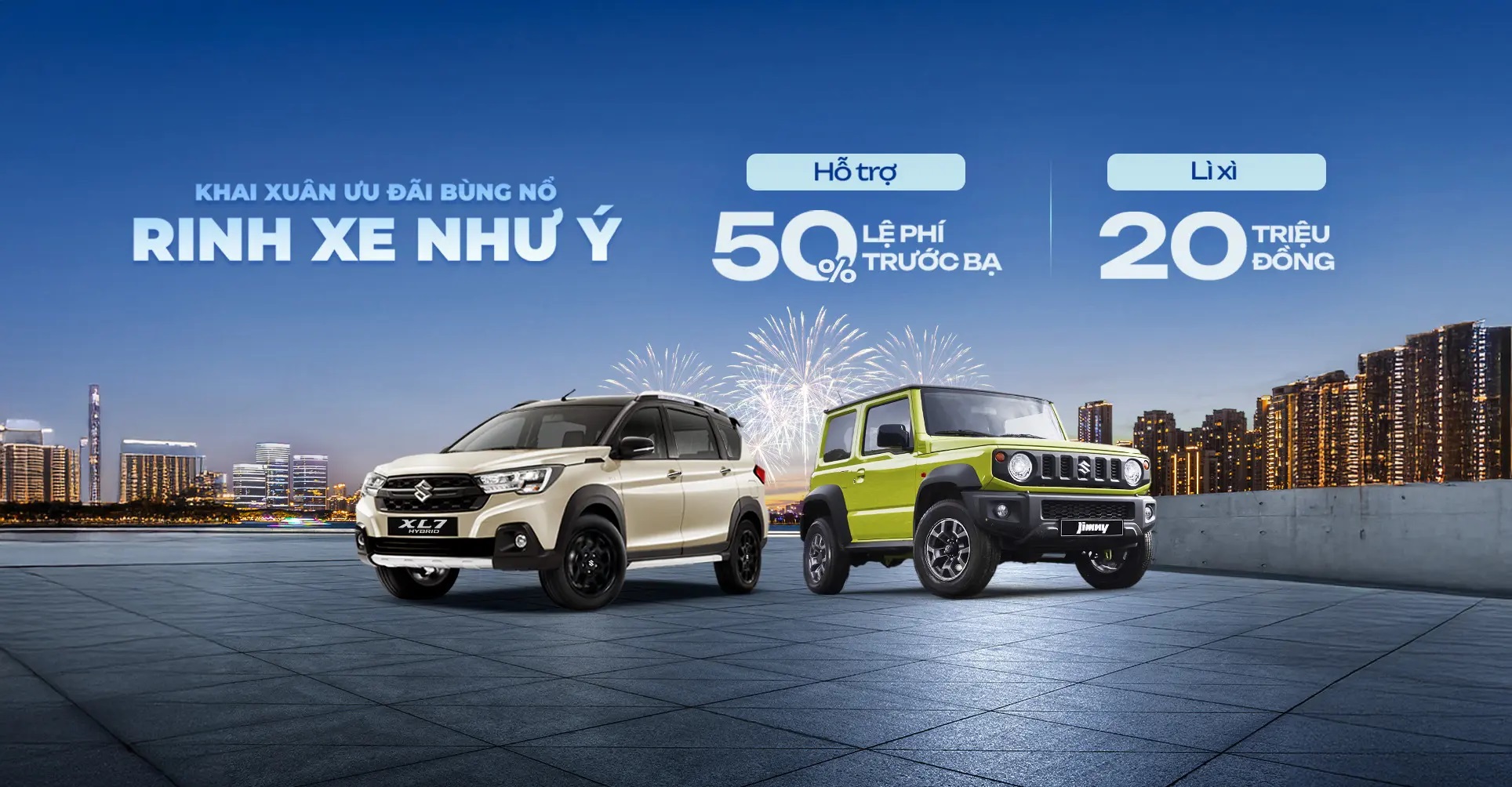 SUZUKI KHAI XUÂN - ƯU ĐÃI BÙNG NỔ, RINH XE NHƯ Ý