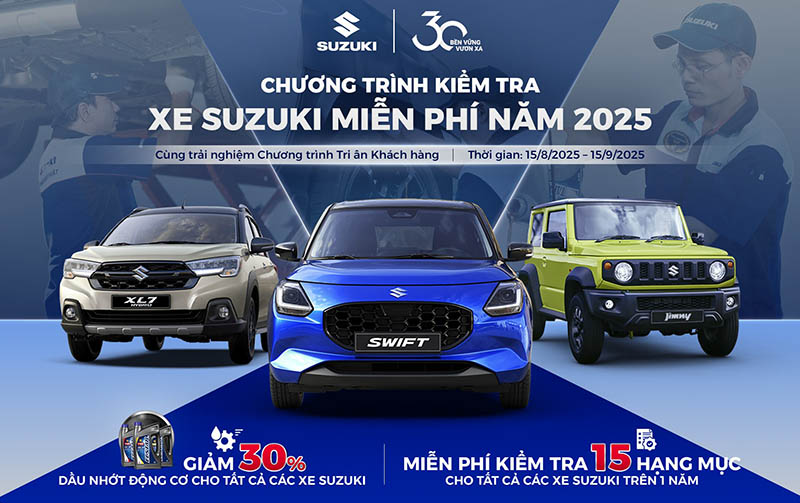 CHƯƠNG TRÌNH KIỂM TRA XE MIỄN PHÍ 2025 : TRI ÂN KHÁCH HÀNG - AN TÂM TRỌN VẸN