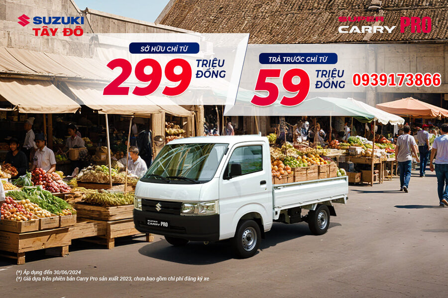 BỀN BỈ TẢI HÀNG, AN NHÀN THU LỢI CÙNG VIỆT NAM SUZUKI