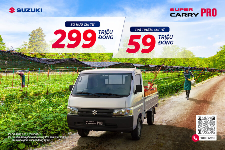 BỀN BỈ TẢI HÀNG, AN NHÀN THU LỢI CÙNG VIỆT NAM SUZUKI