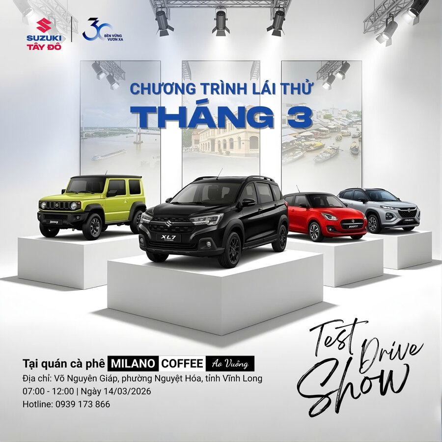Chương trình Test drive tháng 3