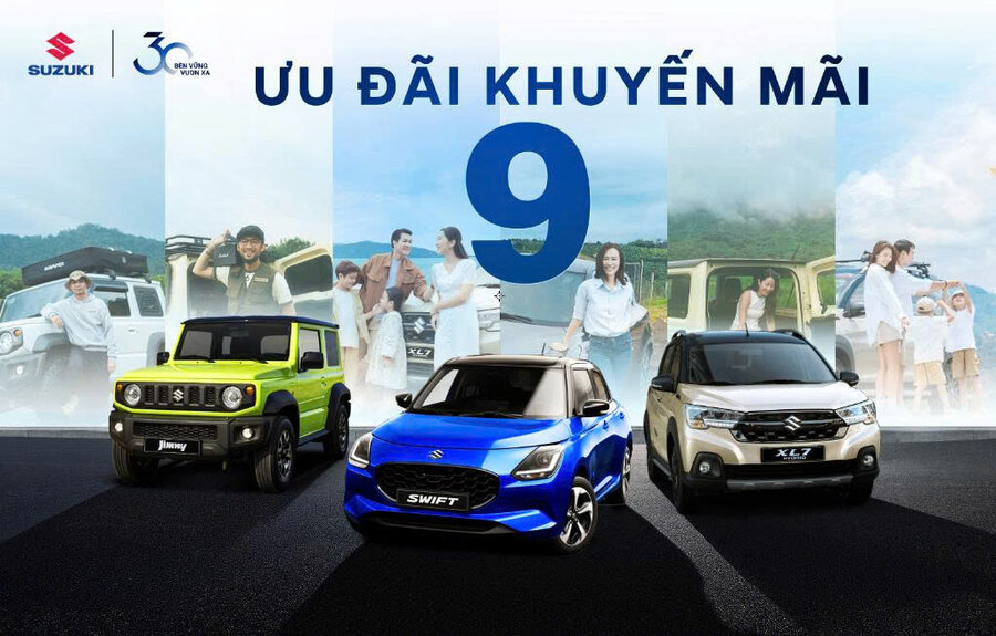 CHƯƠNG TRÌNH ƯU ĐÃI THÁNG 9 CÁC DÒNG XE SUZUKI